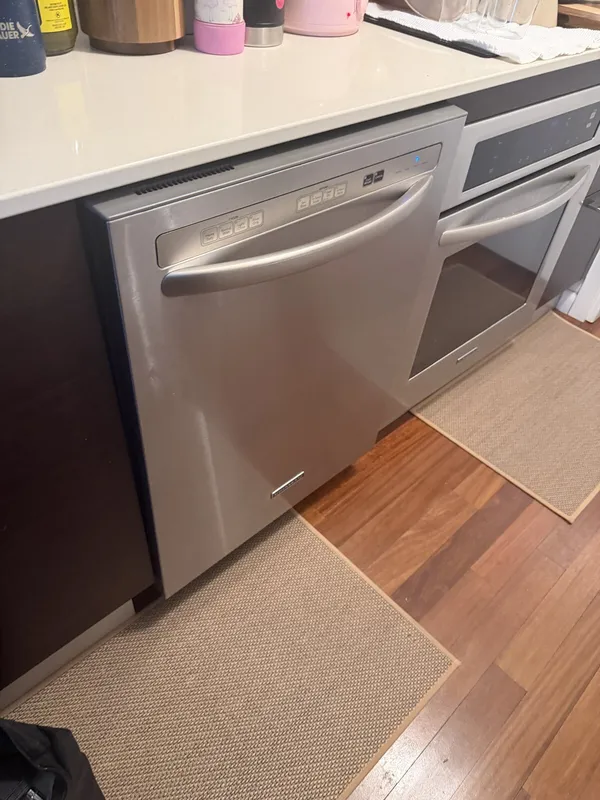 Stainless steel dishwasher under the counter