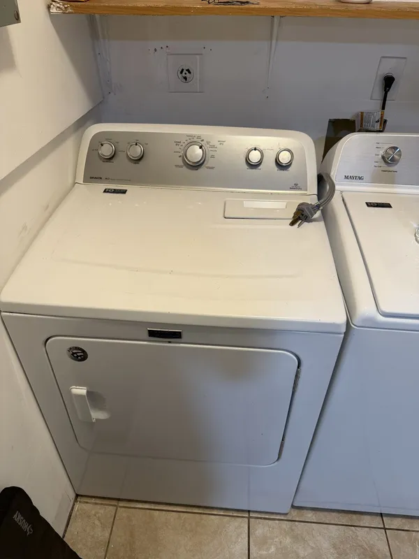 Dryer in the laundry room