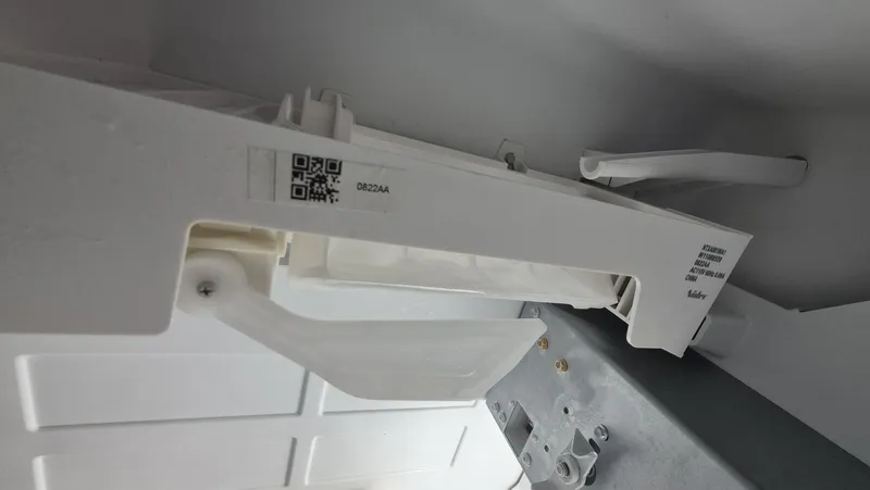 Ice maker assembly inside the freezer